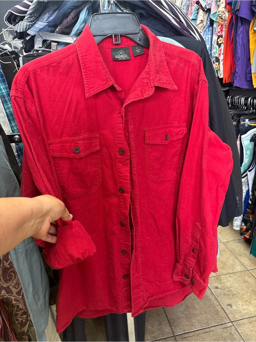 RedHead Red Flannel Button-Front Shirt Jacket